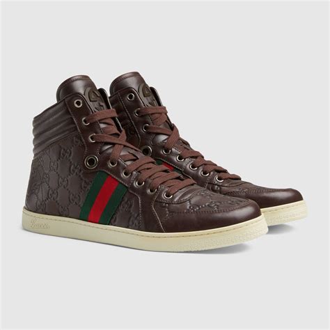 gucci high top sneaker mens|gucci men sneakers new authentic.